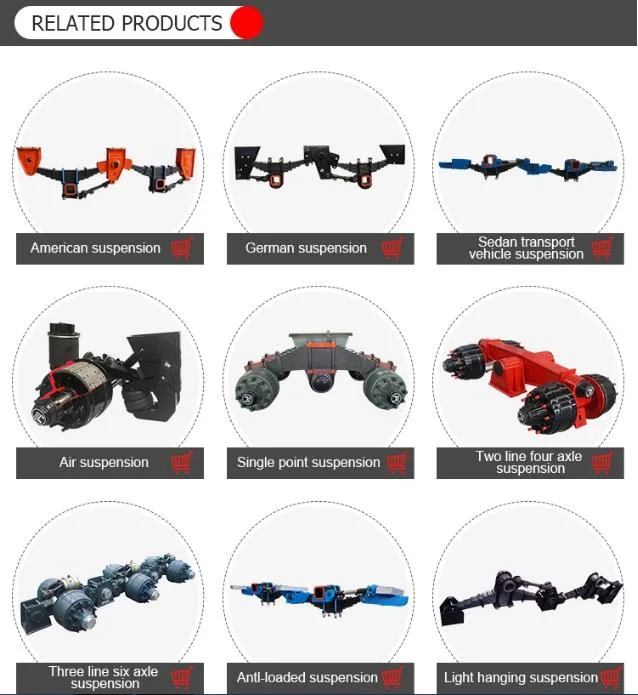 24t-32t Heavy Duty Tower of Single Point Hanging Heart Type Bogie Suspension