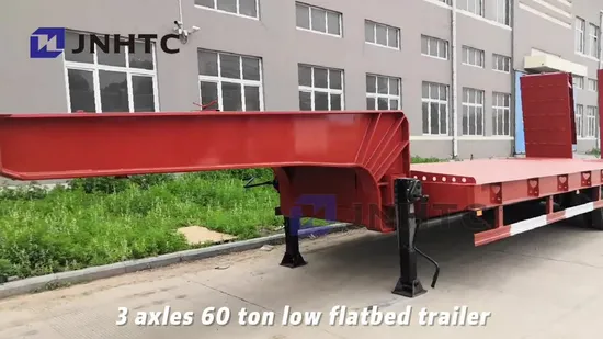 Low Boy Trailer Low Loader Trailer 3--6 Axle